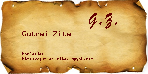 Gutrai Zita névjegykártya