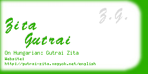 zita gutrai business card